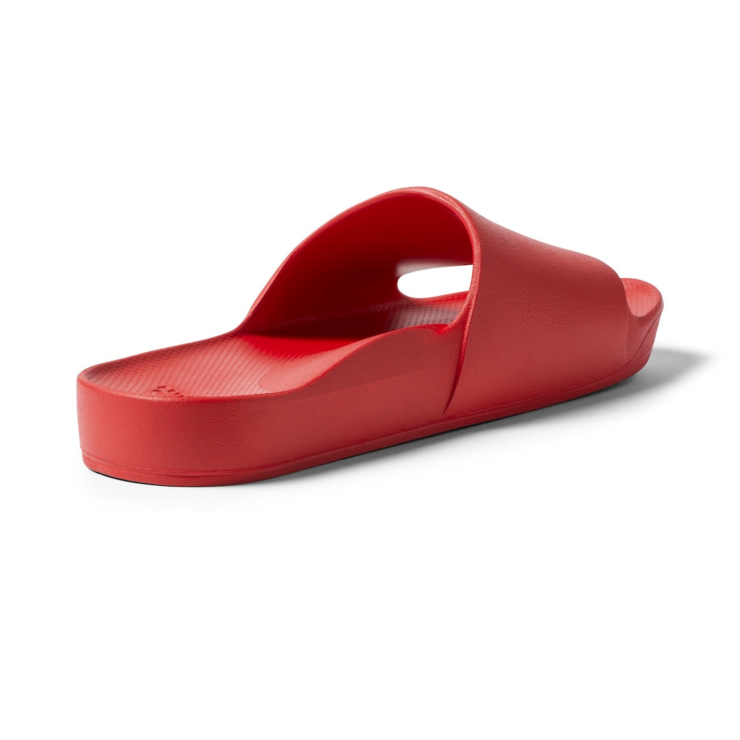 Chili Red Slides with Classic Arch Support