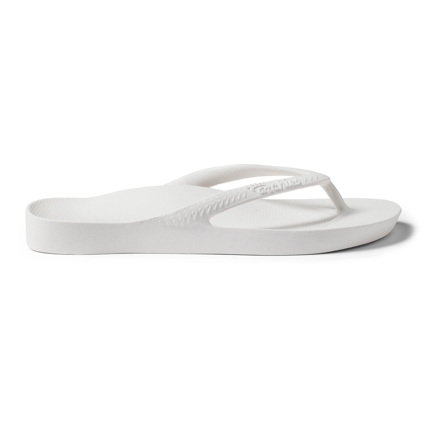 White Flip-Flops with Classic Arch Support